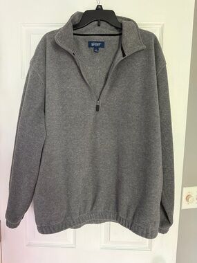 croft & barrow Men's Gray Half-Zip Sweater